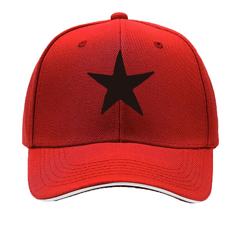 Black Pentagram Cap Unisex Baseball Hat FivePanel Hat Adjustable Size Suitable for Outdoor Acti Sandwich Baseball Cap