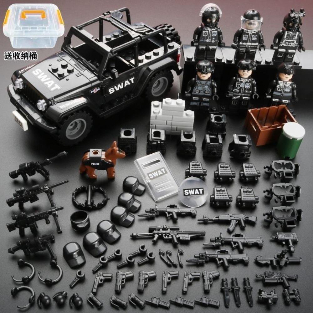 Compatible Building Block Toys Hummer SUV Armored Car Boys Gift Benefit