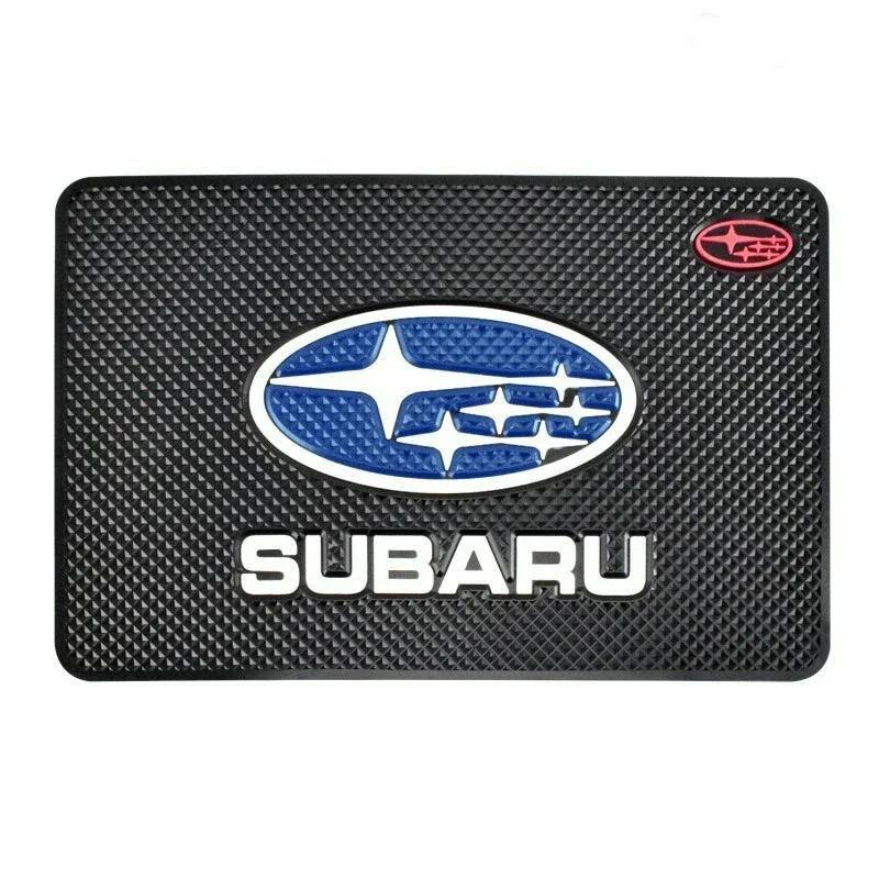 For Subaru XV ASCENT WRC WRX BRZ FORESTER IMPREZA LEGACY OUTBACK STI LEVORG PVC Anti-Slip Car Dashboard Mat Phone Holder Pad X1