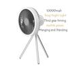 10000mAh Smart Camping Fan Rechargeable Desktop Portable Wireless Ceiling Electric Fan with Power Bank LED Lighting Tripod Amagi