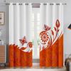 Floral Butterfly Print Curtains, Pastoral Style, Decorative Curtains, Bedroom, Living Room, Kitchen, Window