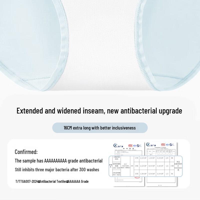 Odifen Women's Pure Cotton Antibacterial Seamless Mid-Rise Briefs 4-Pack