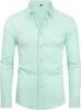 Four-sided Stretch Dress Shirt Men's Slim-fitting Long-sleeved Solid Color Simple Men's Shirt Business Casual Men's Clothing