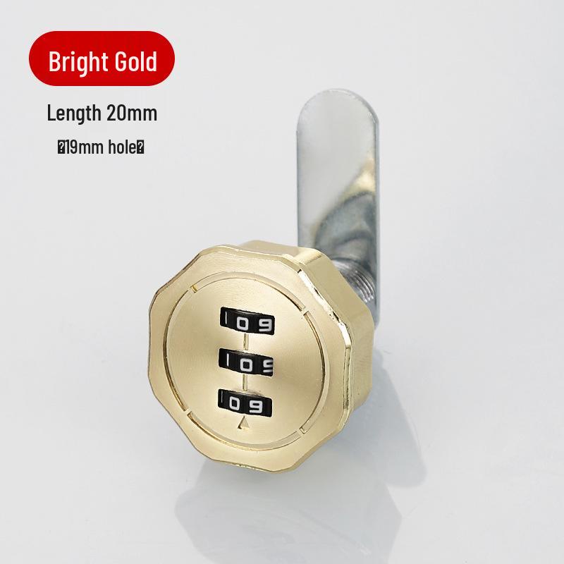 Zinc Alloy Cabinet Drawer & Wardrobe Cam Lock - Anti-theft Combination Lock for Doors & Furniture.