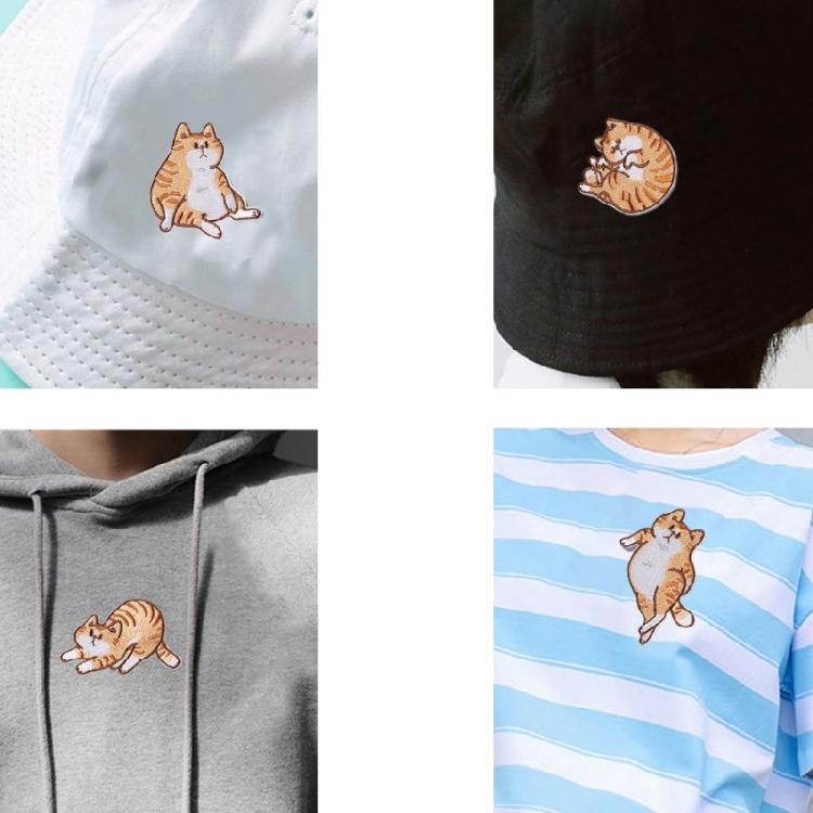 6 Pcs Embroidered Patches Cartoon Cats Iron On Patches Applique Patches Animal Sewing On Patches Sewing Patches for Hat