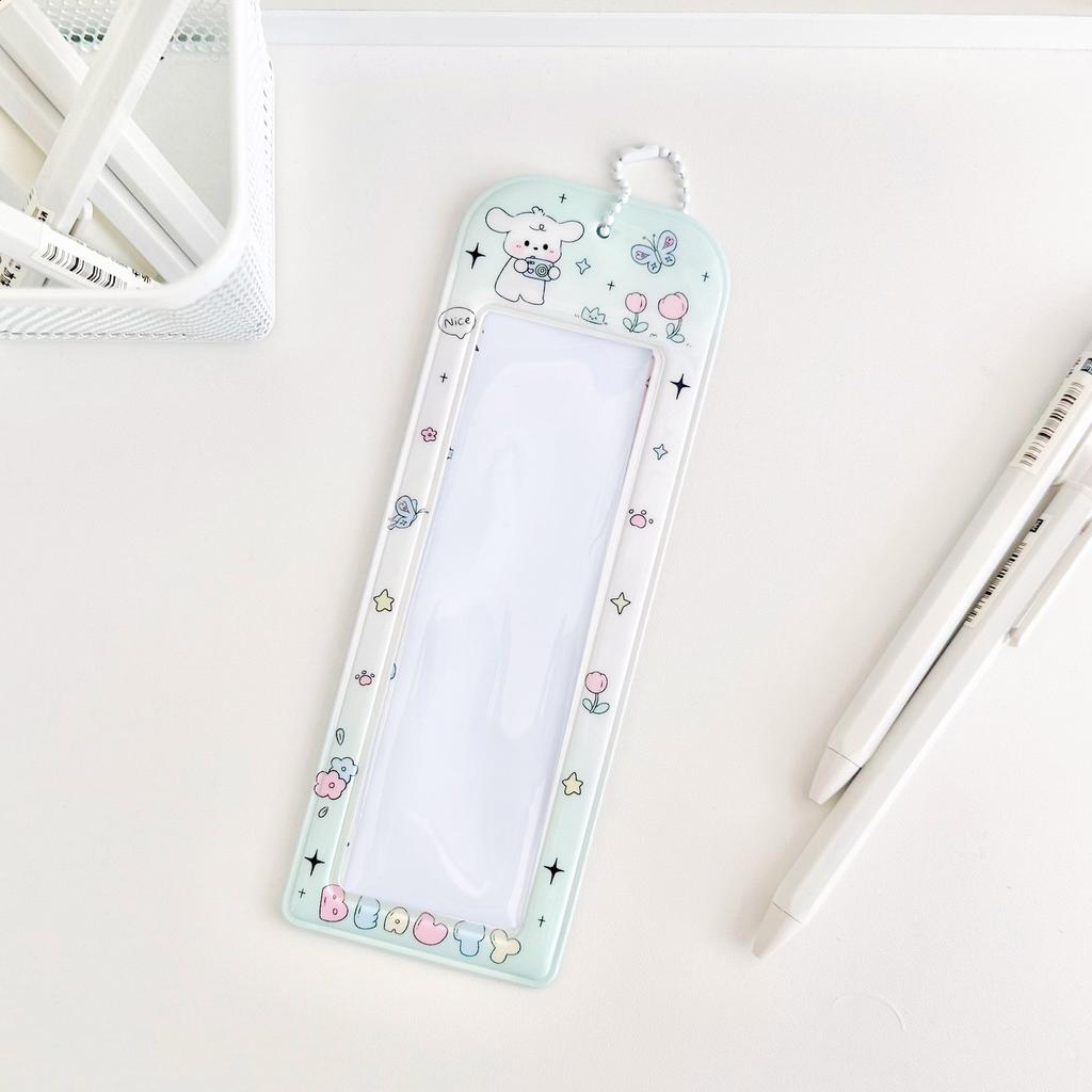 PVC Photo Booth Frames Cartoon Photo Booth Album For 2x6 Inch Photo Strips Wedding Album Bag Pendant School Stationery
