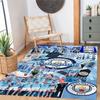 Manchester City Personalized Text Floor Rug Office Rug Design for Decorate room Living Rooms Kitchen Playrooms Anti-slip Rug Anime Office Decor