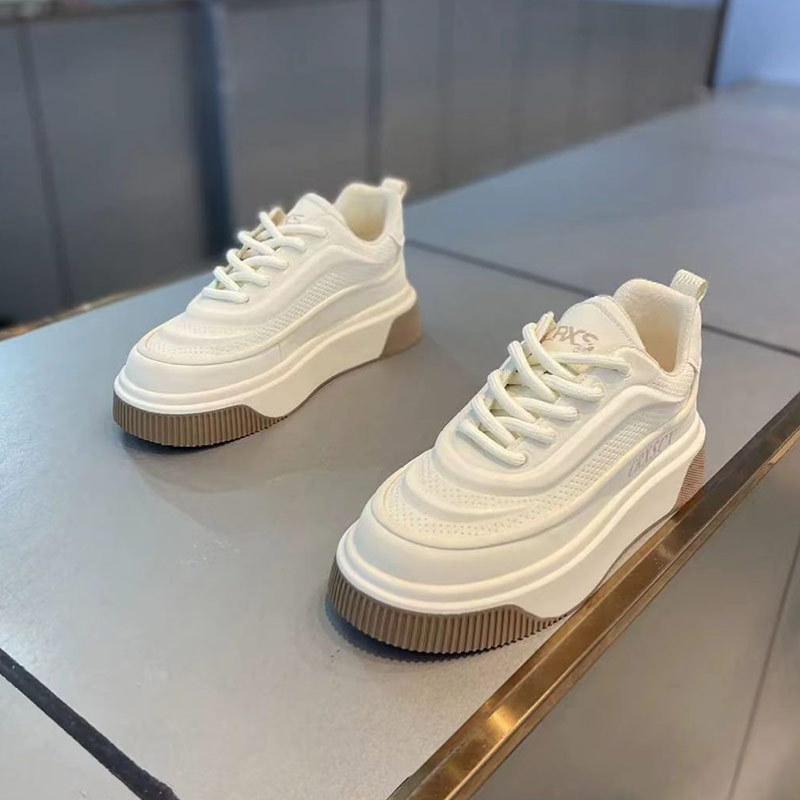Spring and autumn new low-top thick baseplate shoes youth breathable and comfortable sports and leisure shoes cr