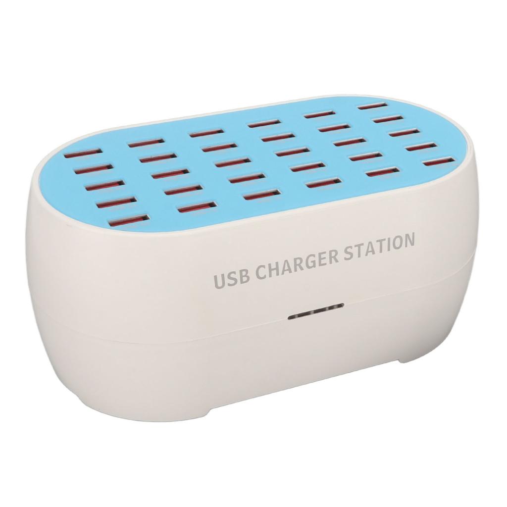 160W 30 Port USB Charging Station Multiple USB Desktop Chargers for Cell Phone Digital Appliances