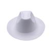 Solid color hemming top hat, woolen western cowboy hat, four-season thermal shade, rolled-brim knight jazz hat