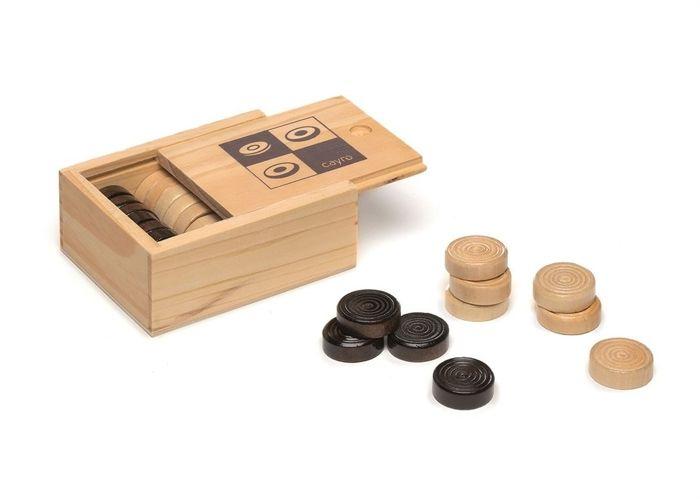 Jeu de dames en bois - CAYRO - Pions blancs - 2 joueurs - A partir de 6 ans