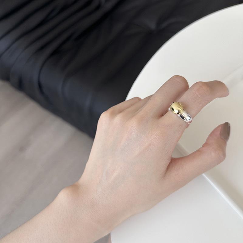 Women s Personalized Adjustable Starry Color Block Bean Ring – Trendy Stackable Open Ring with Sweet, Cool Style Open Adjustable