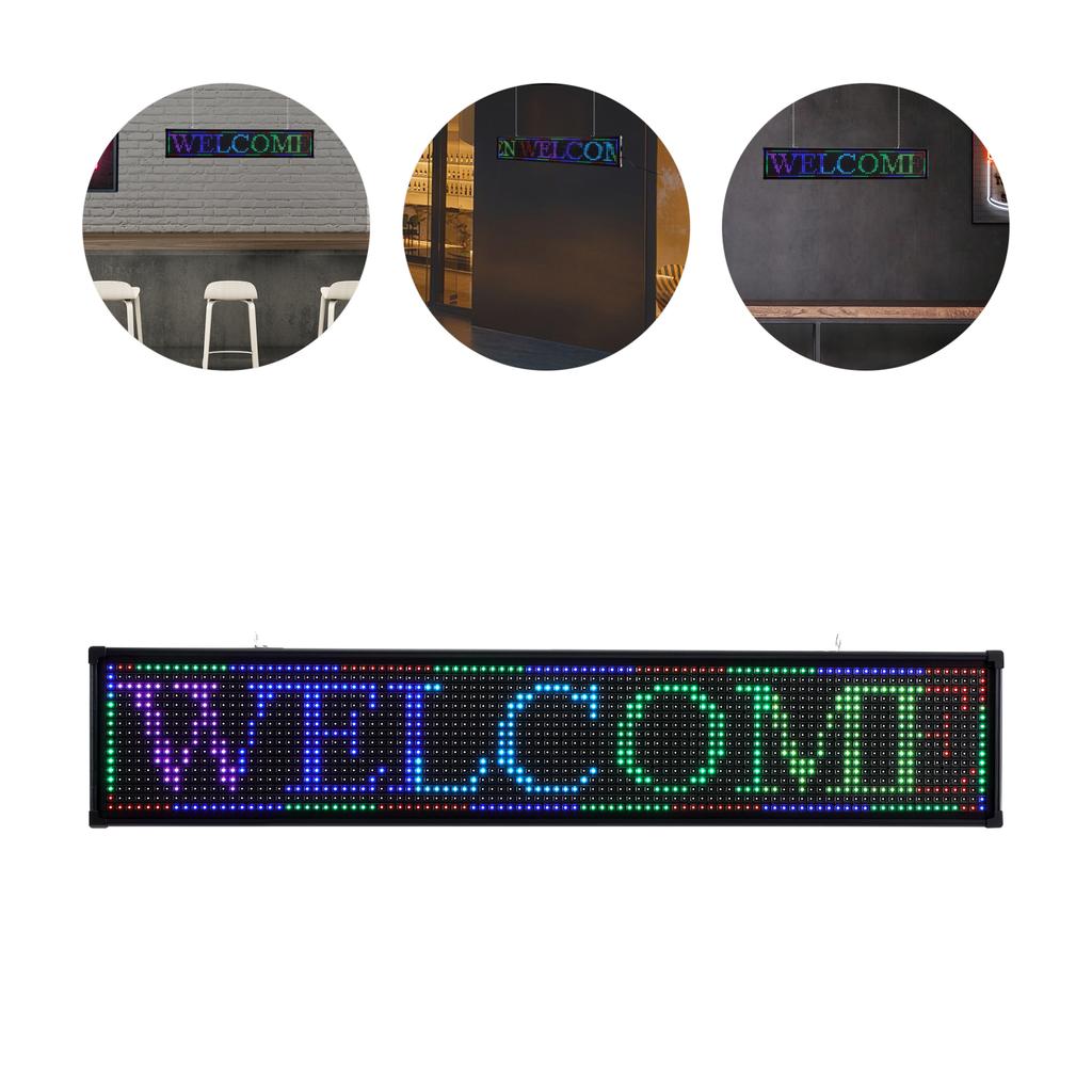 96*96/Plane LED Seven-color Sign Led Scrolling Sign Board Programmable Digital Advertising Display For Commercial Advertising