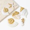 Ocean Theme Starfish Charms Pendants Large Size Conch Charm Pendant  For Jewelry Making