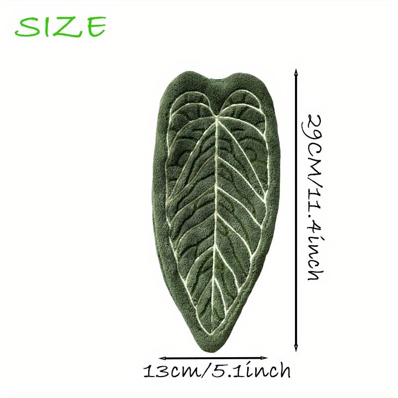 2pcs Coral Fleece Hand Towels ,Plant Leaf Design,Hanging Convenient ,Strong Absorbency and Quick Drying,Cute and Soft ,Kitchen Bathroom Hand Towels