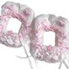 Plush Lace Card Holder Kpop Photocard Case Ribbon Bow Lolita Sweet Anime Itabag Ornament ID Card Display DIY Bag Decoration