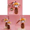 Plush Panda Keychain With Tongue Pull String And Bell For Bag Decor And Collectors Gift