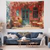 Romantic Style Flower Shop Exquisite Tapestry Design Wall Hanging Artistic Choice for Decor