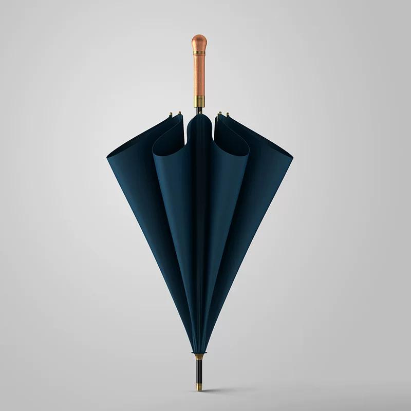 Styl Mori Retro Drewniany Uchwyt Automatyczny Parasol z Prostym Trzonkiem 8-Prętowy Solidny Odporny na Ulewy Jednokolorowy Parasol z Długim Uchwytem Męski Bardzo Duży