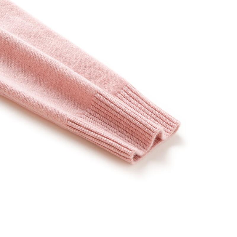 TUHUANG Women's Pure Wool Embroidered Round Neck Sweater