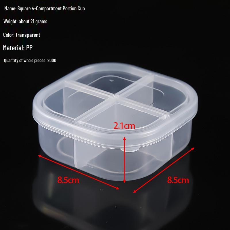 Transparent Storage Box for Electronics, Jewelry, Tools, Plastic Parts, and Fishing Tackle with Large Fixed Grids