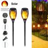 Solar Flame Torch Light with Sensor, 12 LED for Outdoor Decor and Landscape