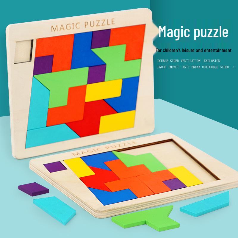 Magical Wooden Jigsaw Puzzle: Educational Toy for Kids Early Learning and Intelligence Development