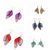 Beautiful Fairy Clear Butterfly Wings Earrings Shiny Ear Hook Dangle Earrings Temperament Gradient Earrings Women Jewelry