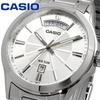 Analog Metal Overseas Watch, Quartz, Band, Silver, Men's, MTP-1381D-7AV