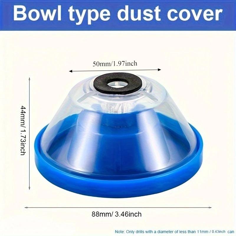 Electric Drill Dust Collection Cup, High-Efficiency Dust-Proof Drilling Cover Reusable Easy Clean Dust Collector синий