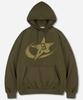 Astro Star Logo Oversized Hoodie Khaki