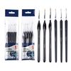 5 Pcs Painting Brush Fine Detail Brush Set Thin Brush Miniature Brush For Watercolor Oil Painting