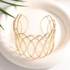 European and American Exaggerated Geometric Hollow Wave Bracelet, Personalized Creative Weaving Design, High-end Bracelet, Bracelet, Women's Jewelry