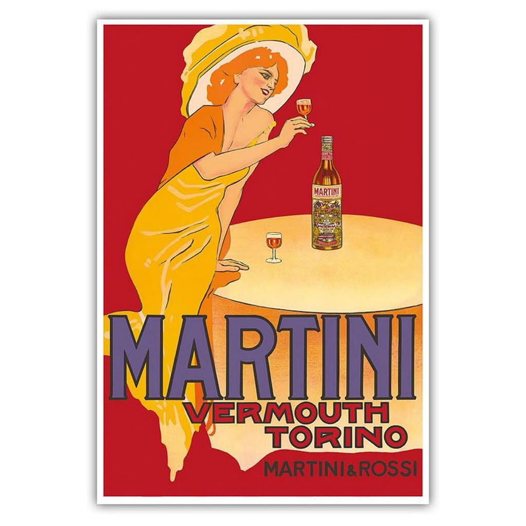 Campari Metal Tin Signs Martini Wall Decoration Plaque Vintage Art Poster Iron Painting for Man Cave Home Cafe Garden Club Ba