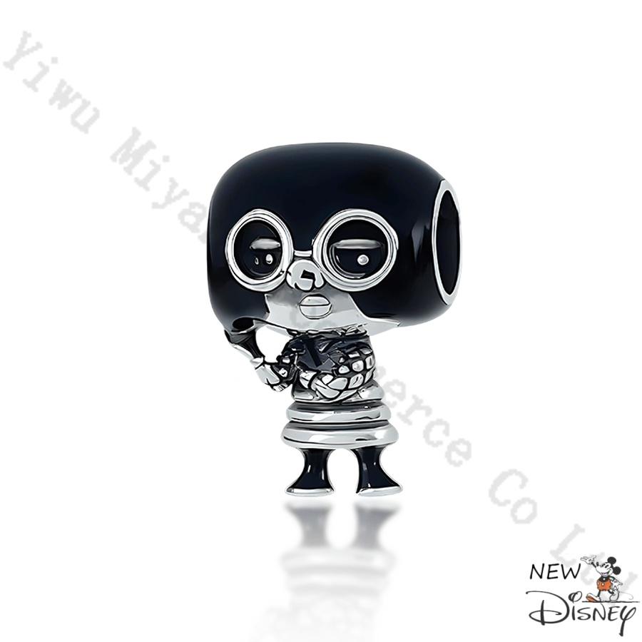Silver 925 Disney Cartoon Charm Fit Original Bracelet Mickey Winnie Stitch Pooh Bead Pendant DIY Jewelry Making Accessories Gift