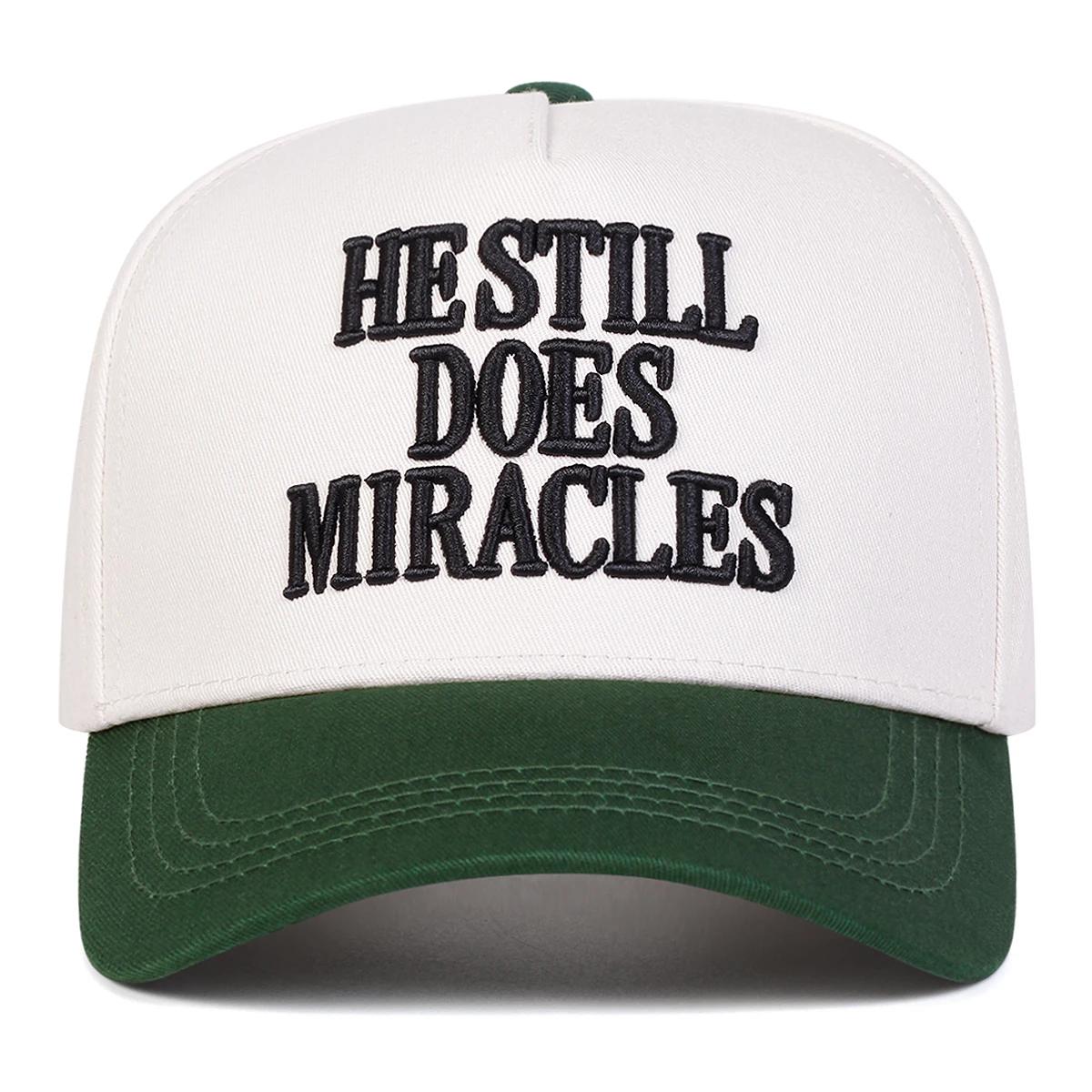 

Unisex Hestill Does Miracles Letter Embroidery Baseball Caps Outdoor Adjustable Spring And Autumn Casual Sunscreen Hat