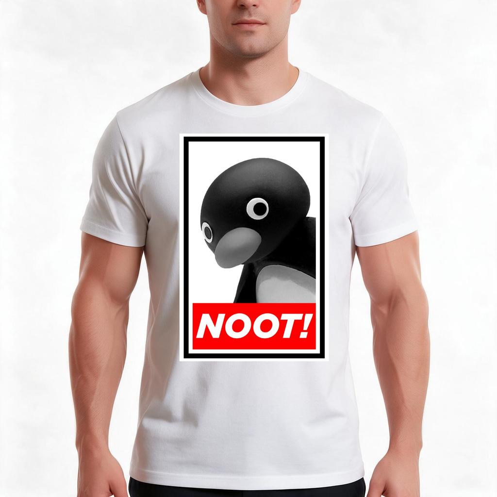 Noot Noot TShirt Summer Casual Cotton Tee Oversized Streetwear Tops Vintage Graphic Print Loose Fit Short Sleeve