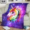 1PC Cute Cartoon Anime Animal Unicorn Blanket, Bed Cover Blanket Sofa Cover All Season Lightweight Home Office Outdoor Nap Multifunctional Blanket