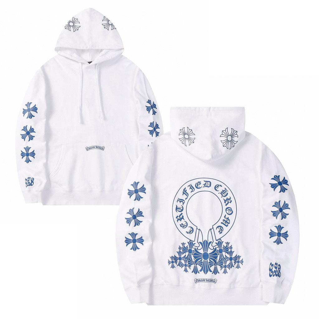 810 CHROME HEARTS 2025 Autumn and Winter New Plus Size Classic Style Logo Hooded Sweatshirt, Suitable for Couples To Wear