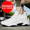 Sneakers Men Elevator Shoes Spring Summer Invisible Heightening Shoes Men 10CM Insoles Inner Height Increasing Mesh Sports Shoes