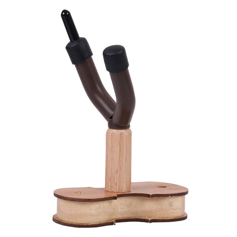 Violin Wall Mount with Solid Wood Base - Sturdy Violin Hanger and Stand