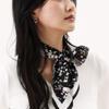 ONSZ BW Floral Silk Twilly Scarf