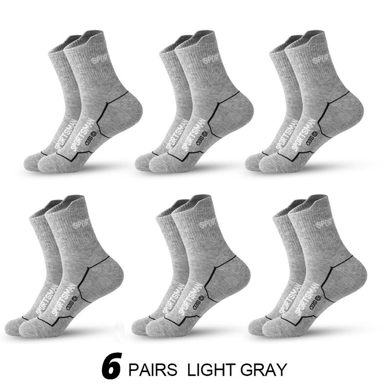5 Pairs Men's Middle Socks, Sweat Absorbing Sweat Wicking Odor Proof Exercise Outdoor Basketball Running and  Fitness Long Sock