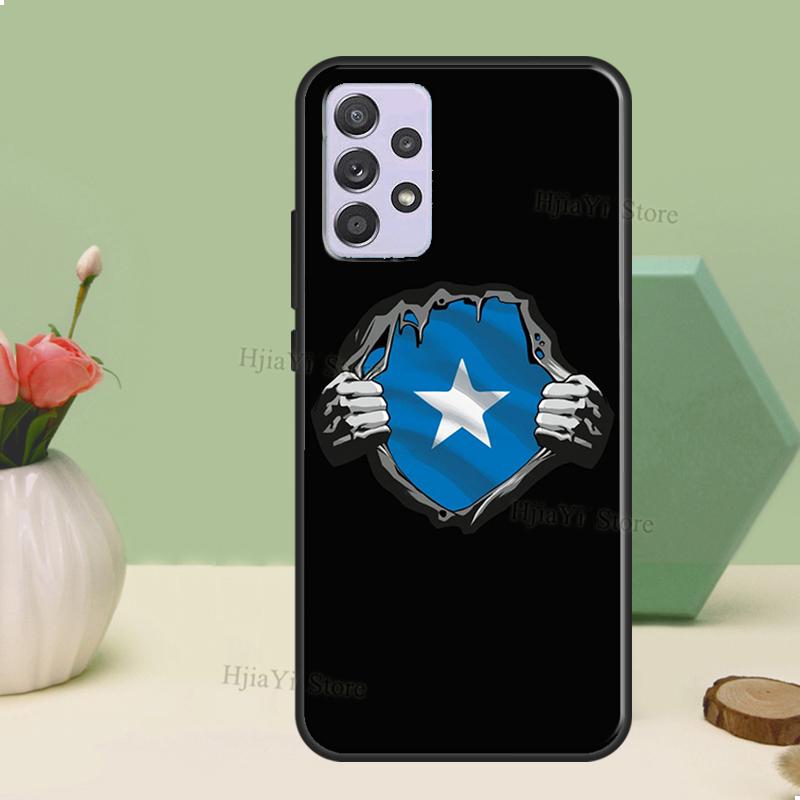 Somali Somalia National Flag Case For Samsung A54 A34 A24 A14 A51 A71 A12 A22 A32 A52 A72 A73 A33 A53 A13 Back Cover