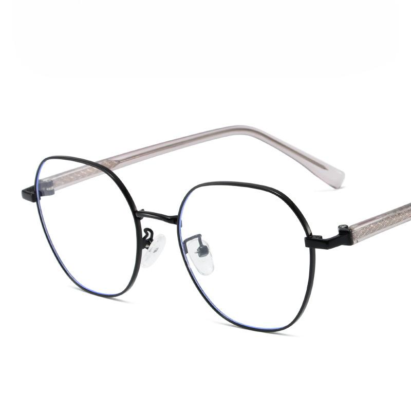 Vintage Metal Square TR90 Blue Light Blocking Glasses Play Games Eye Protection Eyewear
