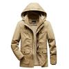 Chaquetas nuevas de otoño e invierno acolchadas de algodón para hombre, chaquetas de invierno de longitud media, chaquetas casuales de algodón acolchadas de talla grande para hombre