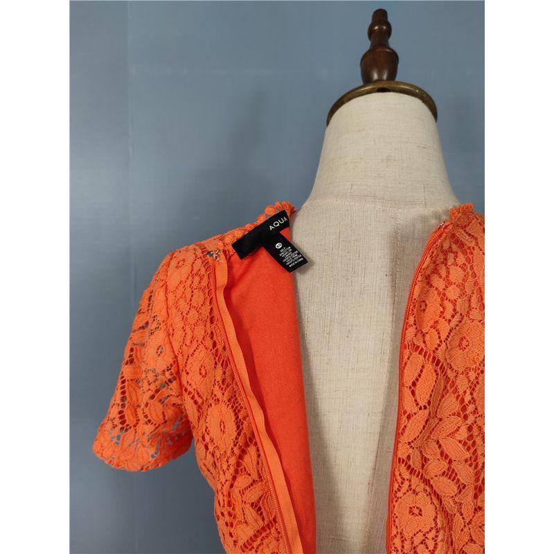 Export Single AQ Home Elegant Lady Beautiful All-Match Lace Embroidery Dating Silm Slimming and Short Dress Women's Clothing