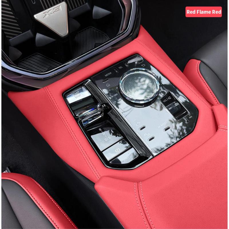For BMW X3 G45 2025 Interior Accessories Gear Shift Panel Cover Soft Sponge Protection Trim Sticker Decals Mods