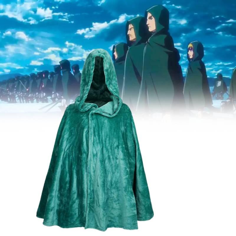Attack Titan On Green Cloak Cosplay Costume Halloween Party Stage Performance
