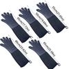 Extra Long Oven Mitts Heat Resistant Grill Gloves Professional Baking Gloves  Baking